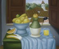 Botero, Fernando - Abstract oil painting.